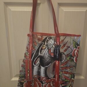 Ed Hardy Multicolor Graphic Tote